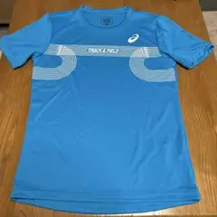 asics TRACK & FIELD Tシャツ Lサイズ 青