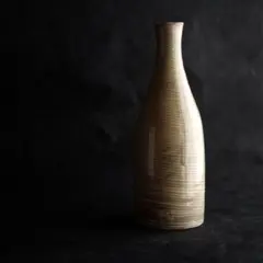 瀬戸 螺旋模様徳利 江戸後期 陶器 徳利 一輪挿し 刷毛目 - メルカリ