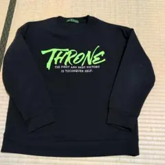 EARTH DIVER ブラック トレーナー