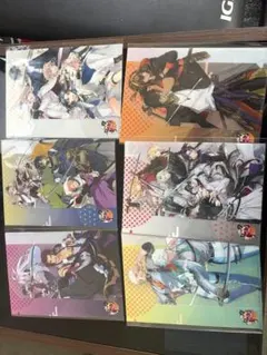 刀剣乱舞 セブンイレブン コラボ オリジナルふた付きA5クリアファイル 全6種