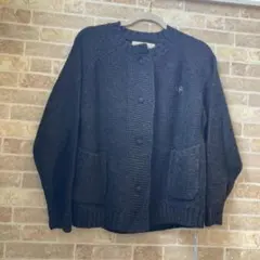 35th SA刺繍プリティッシュウールカーディガン