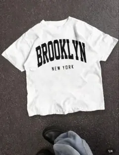 SHEIN BROOKLYN Tシャツ ホワイト　15Y(166-172cm)