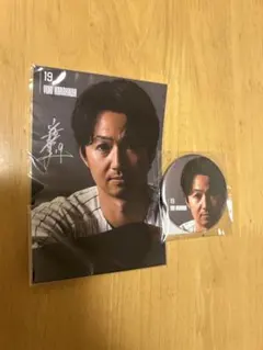 千葉ロッテオンラインくじ　唐川侑己投手　缶バッチ&ブロマイド
