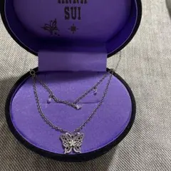 アナスイ　ANNA SUI 蝶　シルバー製品 ネックレス 新品【15】
