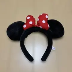 ディズニー　Disney ミニーマウス リボン カチューシャ 赤