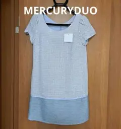 MERCURYDUO 半袖ツイードワンピース