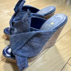 【未使用品】【超美品】ダイアナ DIANA サンダル ハイヒール ウェッジソール