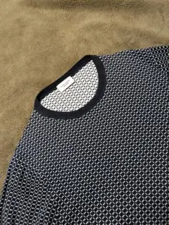 UNITED ARROWS L 半袖ニット サマーニット ネイビー