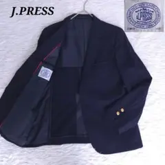 極美品 ジェイプレス 紺ブレ ダブルテーラードジャケット