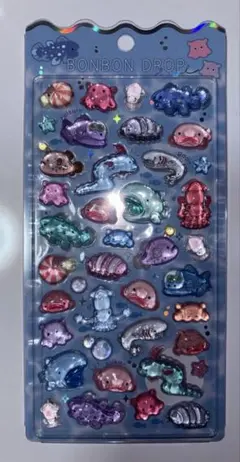 正規品 水族館限定品 ボンボンドロップシール 深海魚 おまけ付き