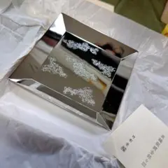 真鍮銀鍍金　銘々皿