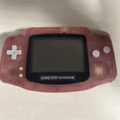 ゲームボーイアドバンス 本体 クリアピンク　ソフト付　【動作確認済】