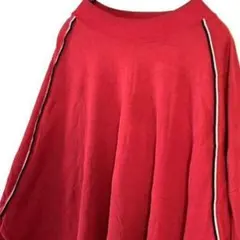 PAGE&TUTTLE カレッジ 刺繍 Tシャツ L レッド 赤 古着