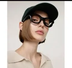 SLY ブラック だてめかね メガネ伊達メガネ　黒ぶち