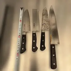 出刃包丁 刺身包丁 12本セット まとめ売り 日本製 レトロ 木製ハンドル