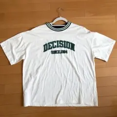 レディース ロゴ刺繍 半袖Tシャツ ホワイト フリーサイズのサムネイル