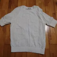 ユニクロU  コットンメッシュ　クルーネックセーター　M