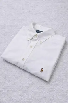 【美品】ポロラルフローレン ボタンダウン オックスフォード シャツ マルチポニー