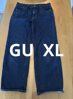 レディース デニムパンツ インディゴブルー　GU