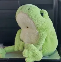 【生産終了品】モンスイユ　カエルのボーノ　ぬいぐるみ　初期　旧タイプ　黄緑色 モン・スイユ 生産終了品 モンスイユ ぬいぐるみ カエル かえる