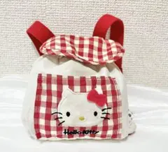 当時物 レア レトロ ハロー キティ キティちゃん 小型リュック ポーチ