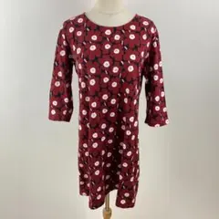 美品 マリメッコ ワンピース フラワー 花柄 七分袖 ウニッコ XS - メルカリ