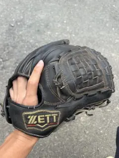 ZETT 硬式用 グローブ ブラックのサムネイル