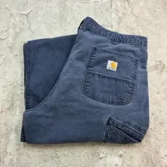 k*.様 カーハート　ワークパンツ　リラックスフィット　ネイビー　W39　古着