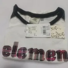 新品訳ありelement 半袖Tアップリケ Sサイズ ホワイト