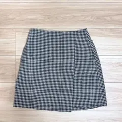 ユニクロ　千鳥格子　ミニスカート