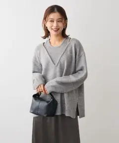 重ね着風 ニット