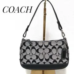 【COACH】6094シグネチャーワンショルダーバックアクセサリーポーチブラック