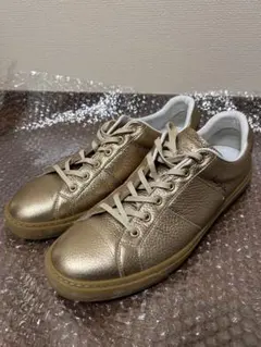 最終値下げPaul Smith Hansen ゴールドスニーカー 26.5㎝