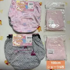 女の子向けショーツ 2枚組2セット+ブランシェスショーツ2枚　100cm