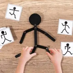 運動の人 絵合わせ 知育玩具 木製 モンテッソーリ