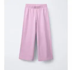 ZARA キッズ 新品 無地ベビーウエイトワイドレッグパンツ 148 150