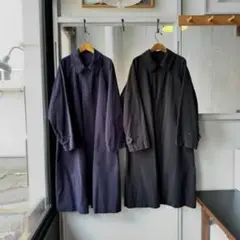 新品未使用　COMOLI 24aw 製品染バルカラーコート　ネイビー　2