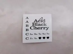 Acid Black Cherry シール