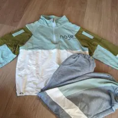 nose　ジャージ　スエット上下 　150cm　ミントグリーン