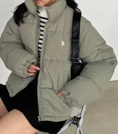 新品未使用 【U.S.POLO ASSN.】ショート丈エコダウンブルゾン