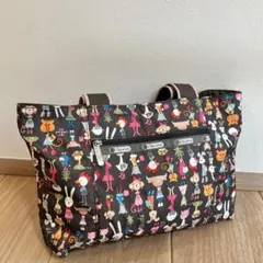 希少　レスポ　トートバッグ　十二支柄　リバーシブル
