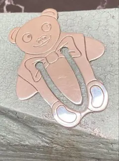 [Tc4] Tiffany &Co. / テディベア 熊 ブックマーク 詩織