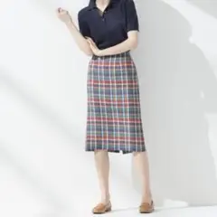 23区/タグ付未使用　LIBECOラフリーリネン タイトスカート　中村アン着用