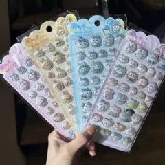 ちいかわ　きゅんポップシール　4枚セット　ぷくぷくシール　立体シール