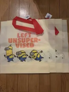 ミニオンズ 不織布 トートバック 4枚入