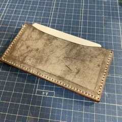 ブライドル調 ヌメ革 カードケース ハンドメイド