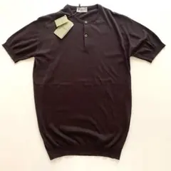 新品 john smedley ヘンリーネックニットポロ シーアイランドコットンのサムネイル