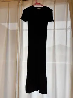 ZARA ネイビー ロングワンピース 半袖