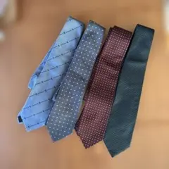 ネクタイセット 多様なデザイン4本