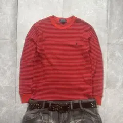 Y2K 00s Ralph Lauren 短丈ボーダーロングTシャツ c-boyのサムネイル